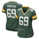 Camiseta NFL Game Mujer Green Bay Packers David Bakhtiari Verde