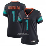 Camiseta NFL Game Mujer Miami Dolphins Tua Tagovailoa 2025 Rivalries Collection Azul