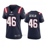 Camiseta NFL Game Mujer New England Patriots James Develin 2020 Azul