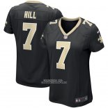 Camiseta NFL Game Mujer New Orleans Saints Taysom Hill Negro