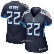 Camiseta NFL Game Mujer Tennessee Titans Derrick Henry Azul