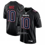Camiseta NFL Game New England Patriots Drake Maye Negro