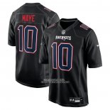 Camiseta NFL Game New England Patriots Drake Maye Negro Camiseta NFL Game New England Patriots Drake Maye Negro