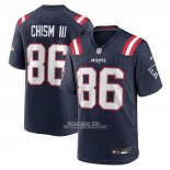 Camiseta NFL Game New England Patriots Efton Chism III Azul Camiseta NFL Game New England Patriots Efton Chism III Azul