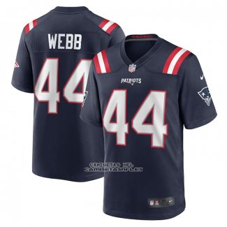 Camiseta NFL Game New England Patriots Raleigh Webb Primera Azul