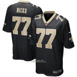 Camiseta NFL Game New Orleans Saints Carl Nicks Retired Negro