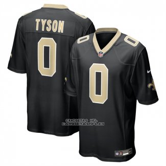 Camiseta NFL Game New Orleans Saints Jordyn Tyson 2026 Negro
