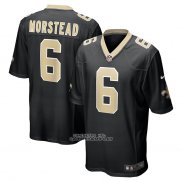 Camiseta NFL Game New Orleans Saints Thomas Morestead Negro
