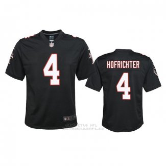 Camiseta NFL Game Nino Atlanta Falcons Sterling Hofrichter Throwback 2020 Negro