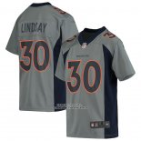 Camiseta NFL Game Nino Denver Broncos Phillip Lindsay Inverted Gris