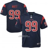 Camiseta NFL Game Nino Houston Texans J.j. Watt Azul Color Rush