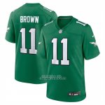 Camiseta NFL Game Nino Philadelphia Eagles AJ Brown Verde
