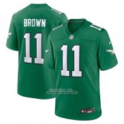 Camiseta NFL Game Nino Philadelphia Eagles AJ Brown Verde