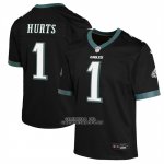 Camiseta NFL Game Nino Philadelphia Eagles Jalen Hurts Negro