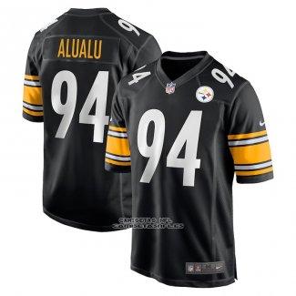 Camiseta NFL Game Pittsburgh Steelers Tyson Alualu Negro