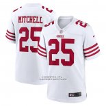 Camiseta NFL Game San Francisco 49ers Elijah Mitchell Blanco