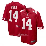 Camiseta NFL Game San Francisco 49ers Jalen Hurd 14 Rojo
