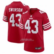Camiseta NFL Game San Francisco 49ers Messiah Swinson Rojo