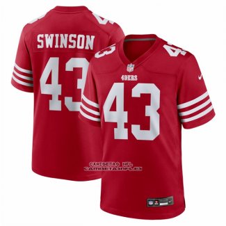 Camiseta NFL Game San Francisco 49ers Messiah Swinson Rojo
