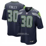 Camiseta NFL Game Seattle Seahawks AJ Finley Azul