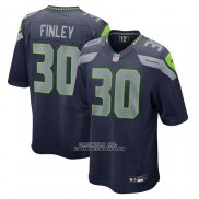 Camiseta NFL Game Seattle Seahawks AJ Finley Azul