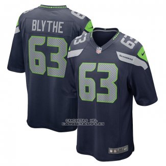 Camiseta NFL Game Seattle Seahawks Austin Blythe Azul