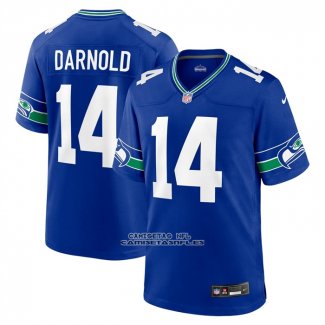 Camiseta NFL Game Seattle Seahawks Sam Darnold Jugador Alterno Azul