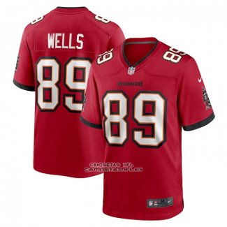 Camiseta NFL Game Tampa Bay Buccaneers David Wells Primera Rojo