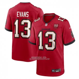 Camiseta NFL Game Tampa Bay Buccaneers Mike Evans 50th Anniversary Rojo