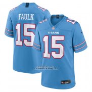 Camiseta NFL Game Tennessee Titans Keldric Faulk Azul