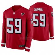 Camiseta NFL Hombre Atlanta Falcons De'vondre Campbell Rojo Therma Manga Larga