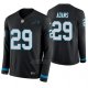 Camiseta NFL Hombre Carolina Panthers Mike Adams Negro Therma Manga Larga
