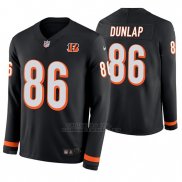 Camiseta NFL Hombre Cincinnati Bengals Carlos Dunlap Negro Therma Manga Larga