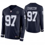 Camiseta NFL Hombre Dallas Cowboys Taco Charlton Azul Therma Manga Larga