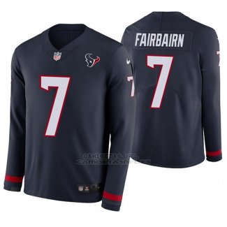 Camiseta NFL Hombre Houston Texans Ka'imi Fairbairn Azul Therma Manga Larga