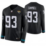 Camiseta NFL Hombre Jacksonville Jaguars Calais Campbell Negro Therma Manga Larga