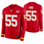 Camiseta NFL Hombre Kansas City Chiefs Dee Ford Rojo Therma Manga Larga