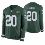 Camiseta NFL Hombre New York Jets Isaiah Crowell Verde Therma Manga Larga