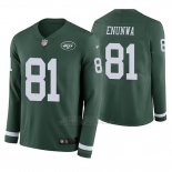 Camiseta NFL Hombre New York Jets Quincy Enunwa Verde Therma Manga Larga