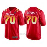 Camiseta NFL Hombre Oakland Raiders 70 Kelechi Osemele Rojo AFC 2018 Pro Bowl