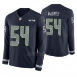 Camiseta NFL Hombre Seattle Seahawks Bobby Wagner Azul Therma Manga Larga