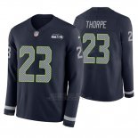 Camiseta NFL Hombre Seattle Seahawks Neiko Thorpe Azul Therma Manga Larga