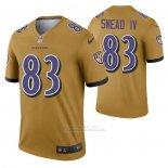 Camiseta NFL Legend Baltimore Ravens Willie Snead IV Inverted Oro