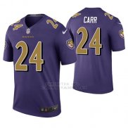 Camiseta NFL Legend Hombre Baltimore Ravens Brandon Carr Violeta Color Rush