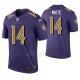 Camiseta NFL Legend Hombre Baltimore Ravens Tim Blanco Violeta Color Rush
