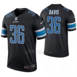 Camiseta NFL Legend Hombre Detroit Lions Antwuan Davis Negro Color Rush