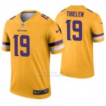 Camiseta NFL Legend Hombre Minnesota Vikings 19 Adam Thielen Inverted Oro
