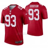 Camiseta NFL Legend Hombre New York Giants 93 B.j. Goodson Inverted Rojo