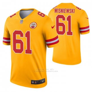 Camiseta NFL Legend Kansas City Chiefs Stefen Wisniewski Inverted Oro