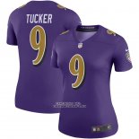 Camiseta NFL Legend Mujer Baltimore Ravens Justin Tucker Violeta